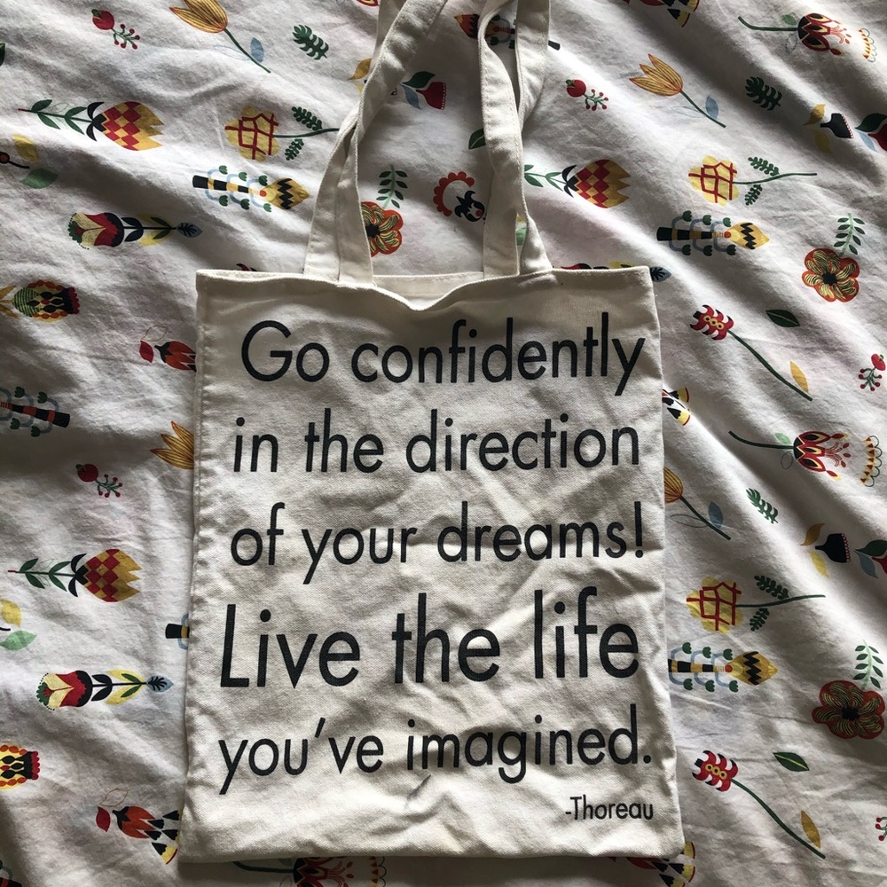 Quote tote bag